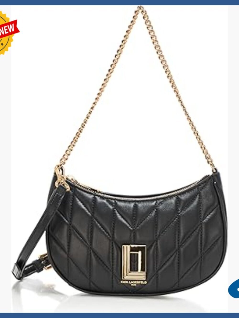 Leather Satchel Shoulder Bag with Top Zipper, 8x5x2.5 Inches